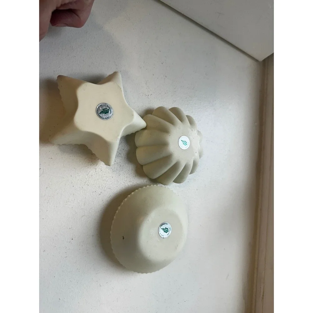 Partylite Sea Life Tea Light Candle Holder Set Starfish Urchin Coastal Cream